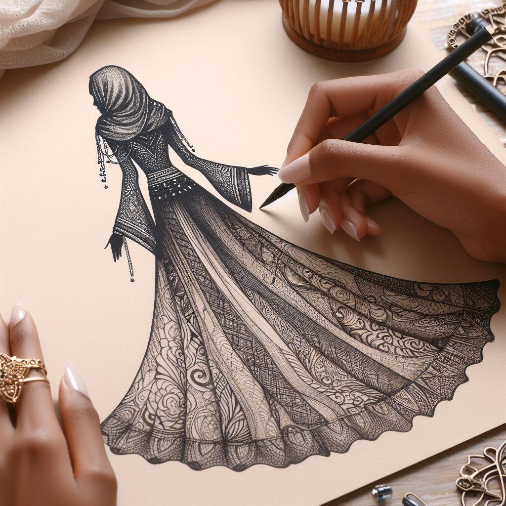 confection de robe sur mesure mariage arabe perpignan